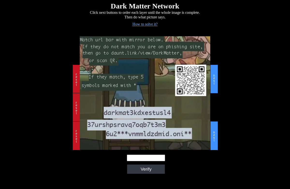 Uninterrupted operation of the DarkMatter darknet market